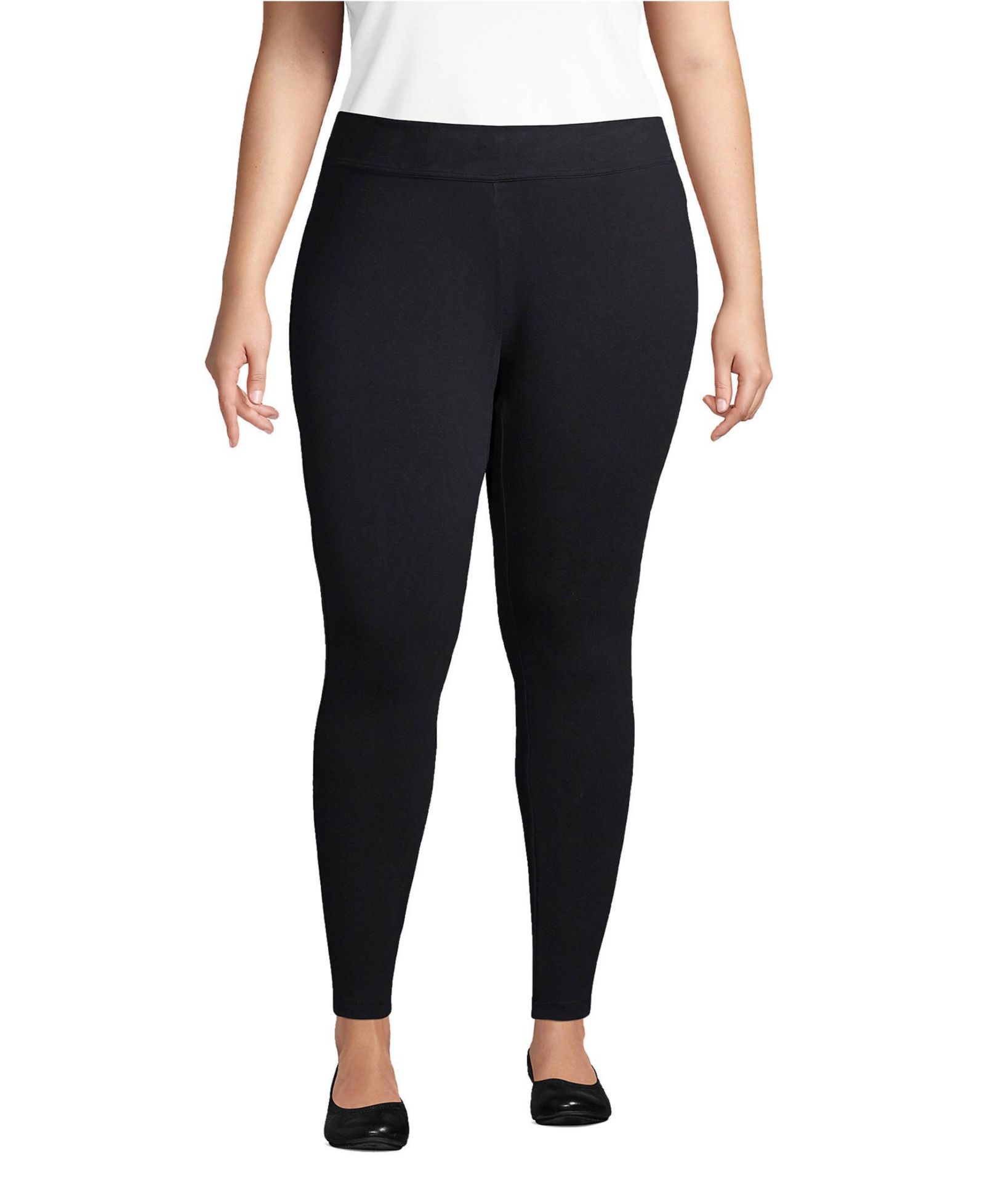 Lands' End Women's Starfish Mid Rise Knit Leggings