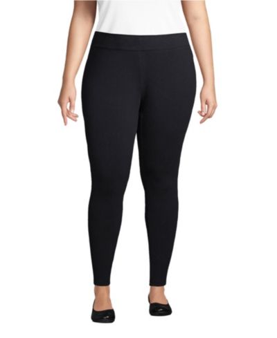 Lands' End Женские трикотажные леггинсы Starfish Mid Rise