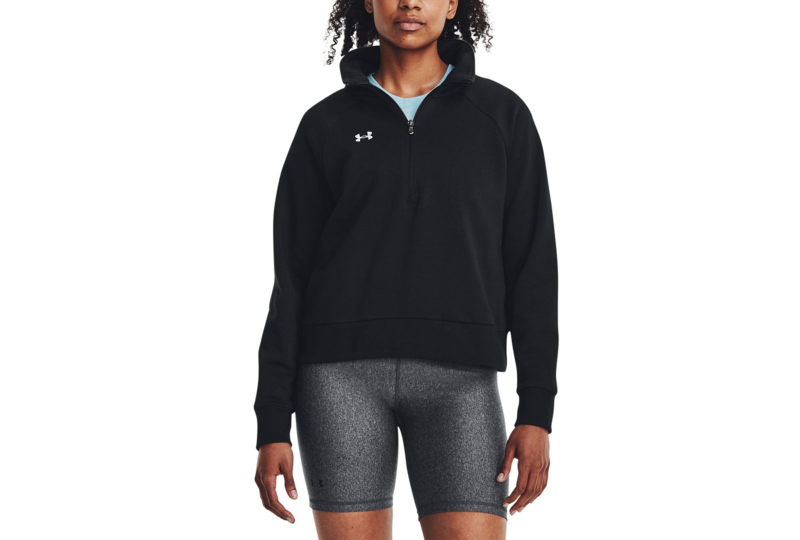 Under Armour Women's Rival Fleece Mock-Neck Half-Zip Sweatshirt