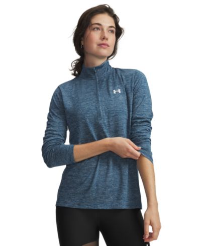 Under Armour Women's Twist Tech Quarter-Zip Logo Top