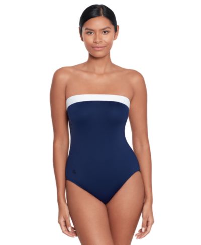 Lauren Ralph Lauren Женский слитный купальник Modern Bandeau One Piece