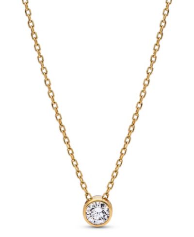 Подвеска-ожерелье Pandora Era Lab-Grown Diamond Bezel Pendant Necklace