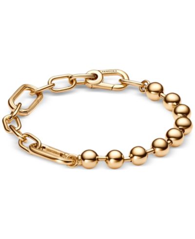 Pandora ME Браслет с бусинами и звеньями, 14k Gold-Plated