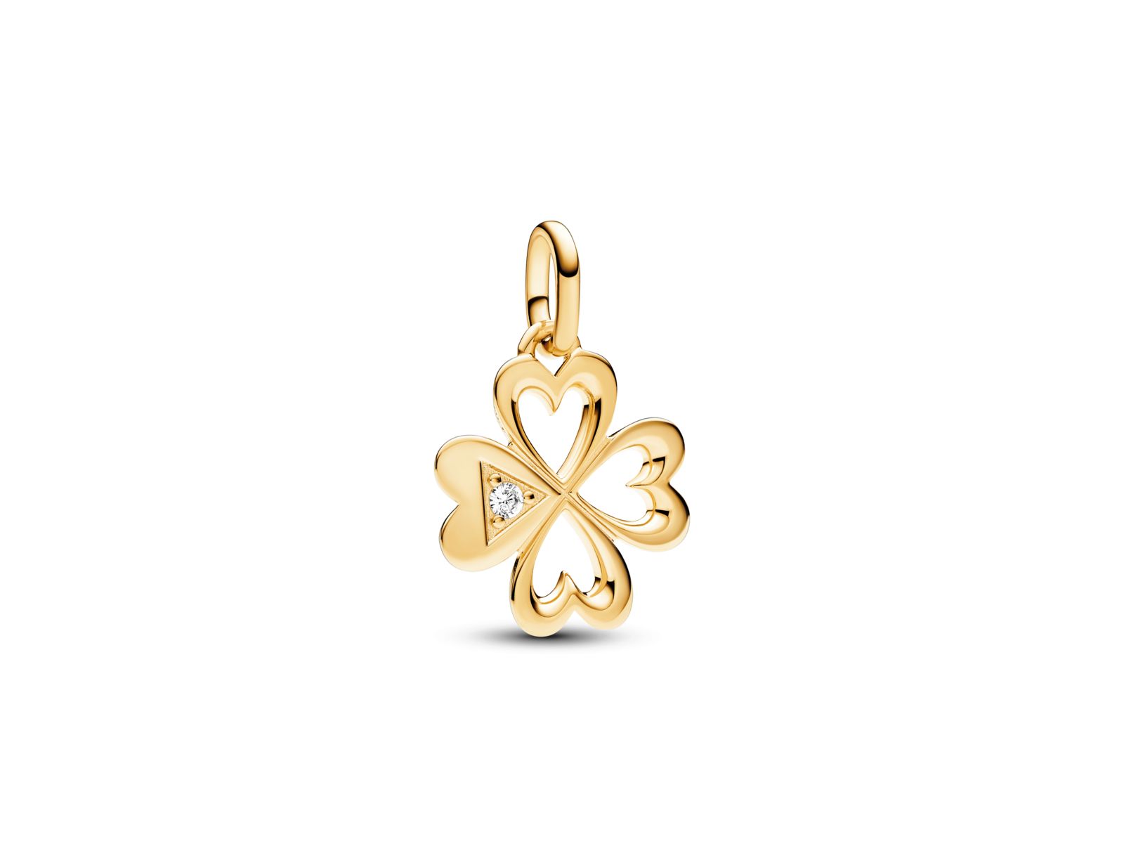Pandora ME кулон Medallion с цирконием Heart Four-Leaf Clover