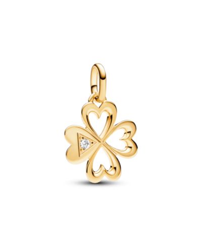 Pandora ME кулон Medallion с цирконием Heart Four-Leaf Clover
