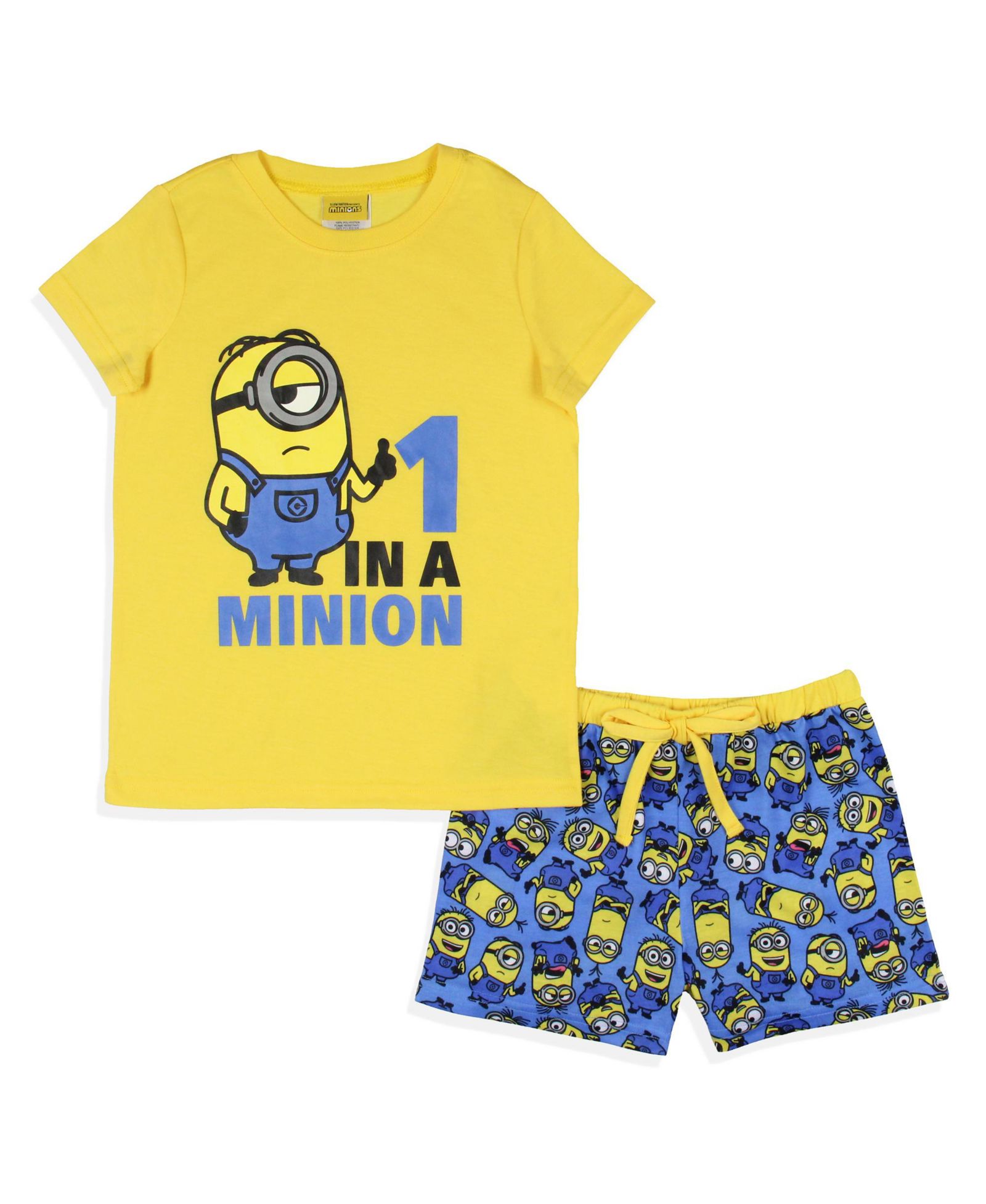 Despicable Me Детский пижамный комплект Minions 1 In A Minion, 2 шт