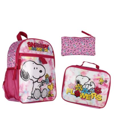 Набор Peanuts Snoopy Woodstock: мини-рюкзак, ланчбокс и пенал 3 PC 12"