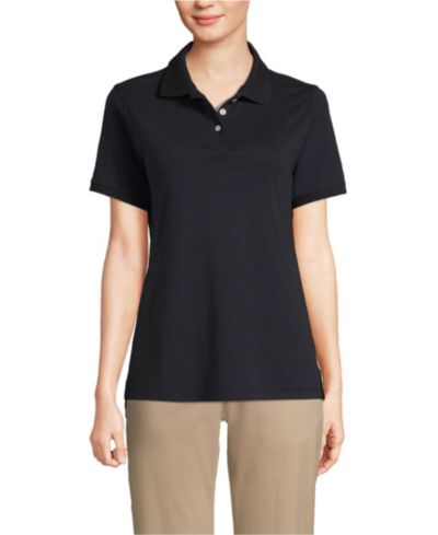 Lands' End Women's Short Sleeve Interlock Polo Shirt