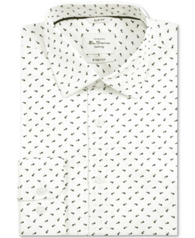 Ben Sherman Мужская рубашка приталенного кроя с цветочным принтом