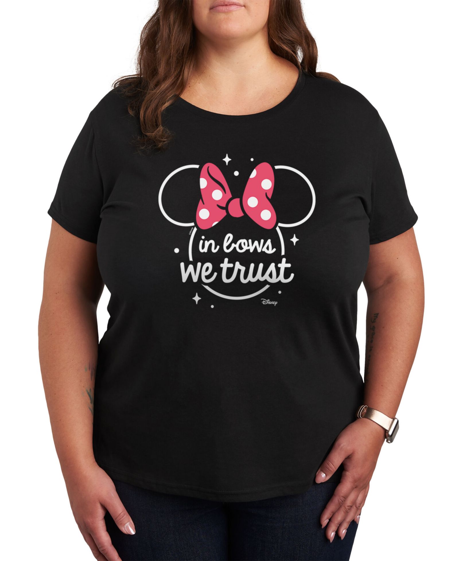 Женская футболка Plus Size Minnie Mouse Hybrid Apparel