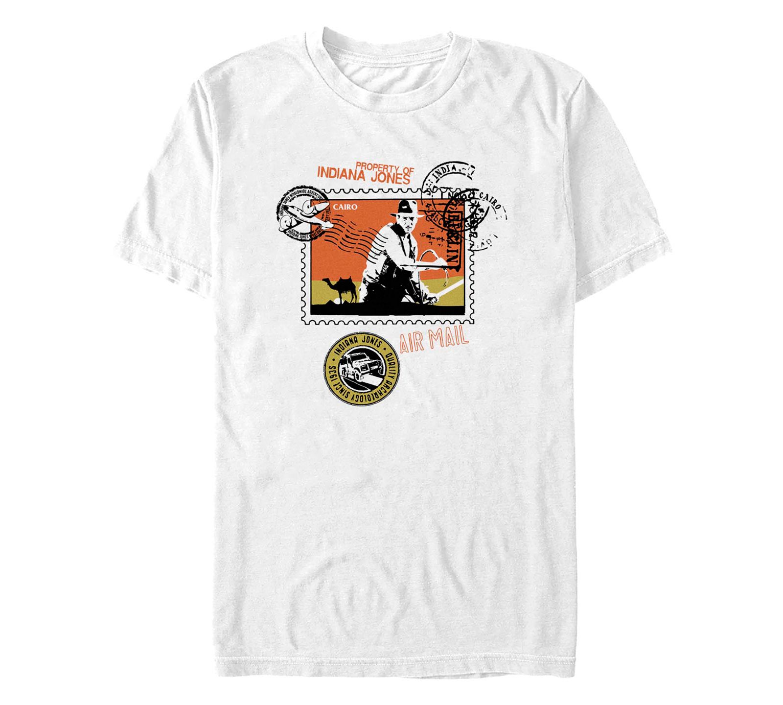 Fifth Sun Men's Postcard Stamp Short Sleeve T-shirt