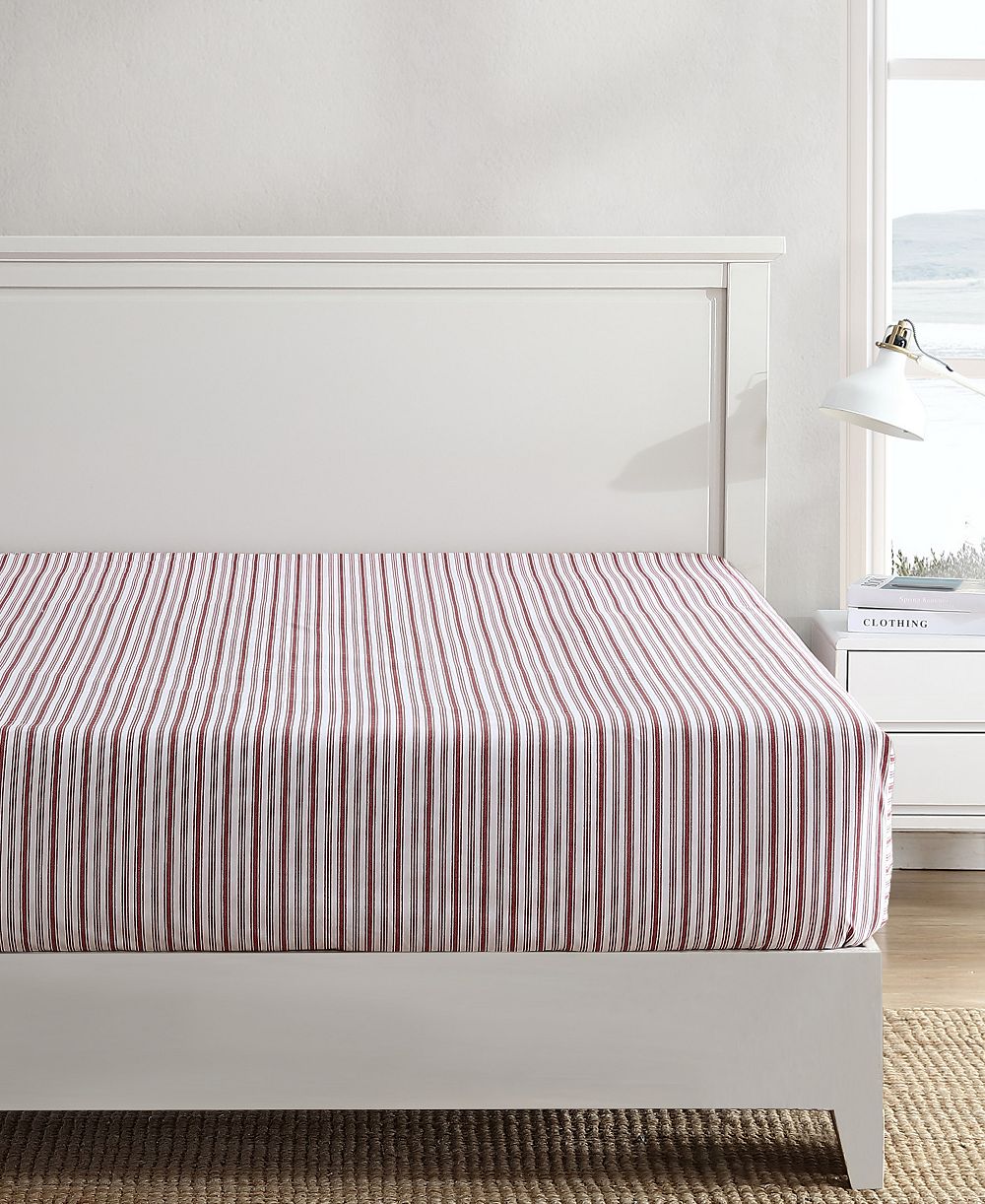 Nautica Coleridge Stripe хлопковая перкале наволочка, Full