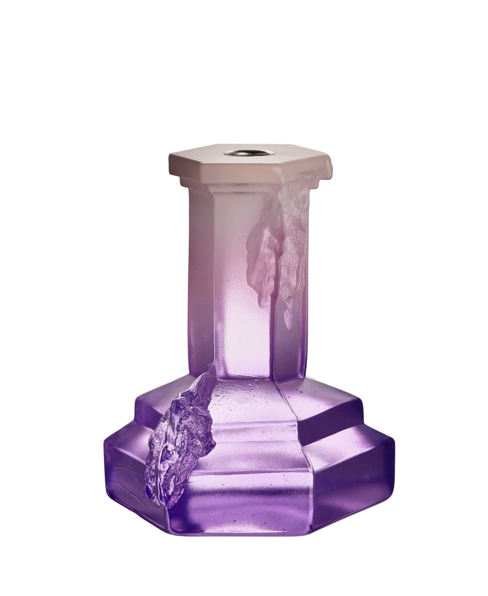 Подсвечники Kosta Boda Rocky Baroque Lilac, большие
