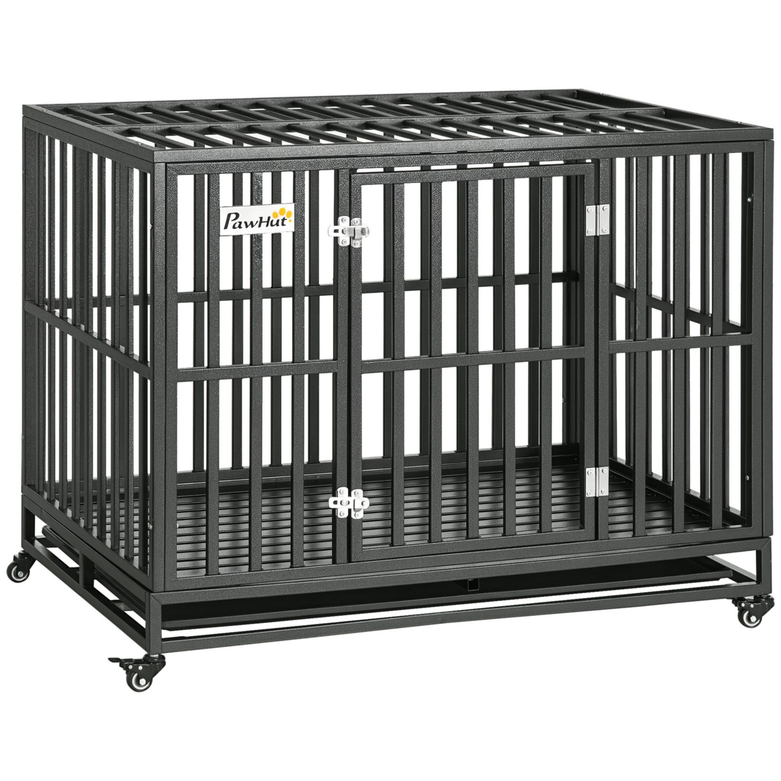 Клетка для собак PawHut Heavy Duty Steel with Wheels