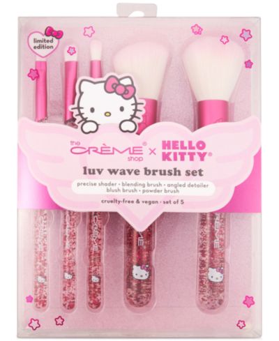 The Crème Shop 5-Pc. Hello Kitty Luv Wave Brush Set