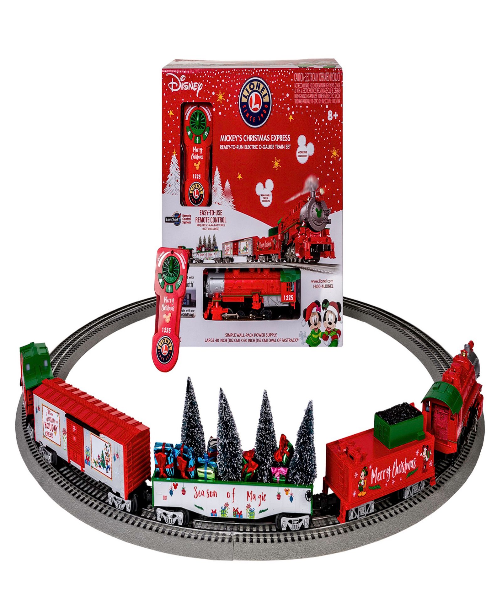Набор Bluetooth-поезда Lionel Disney Christmas Lionchief с пультом дистанционного управления