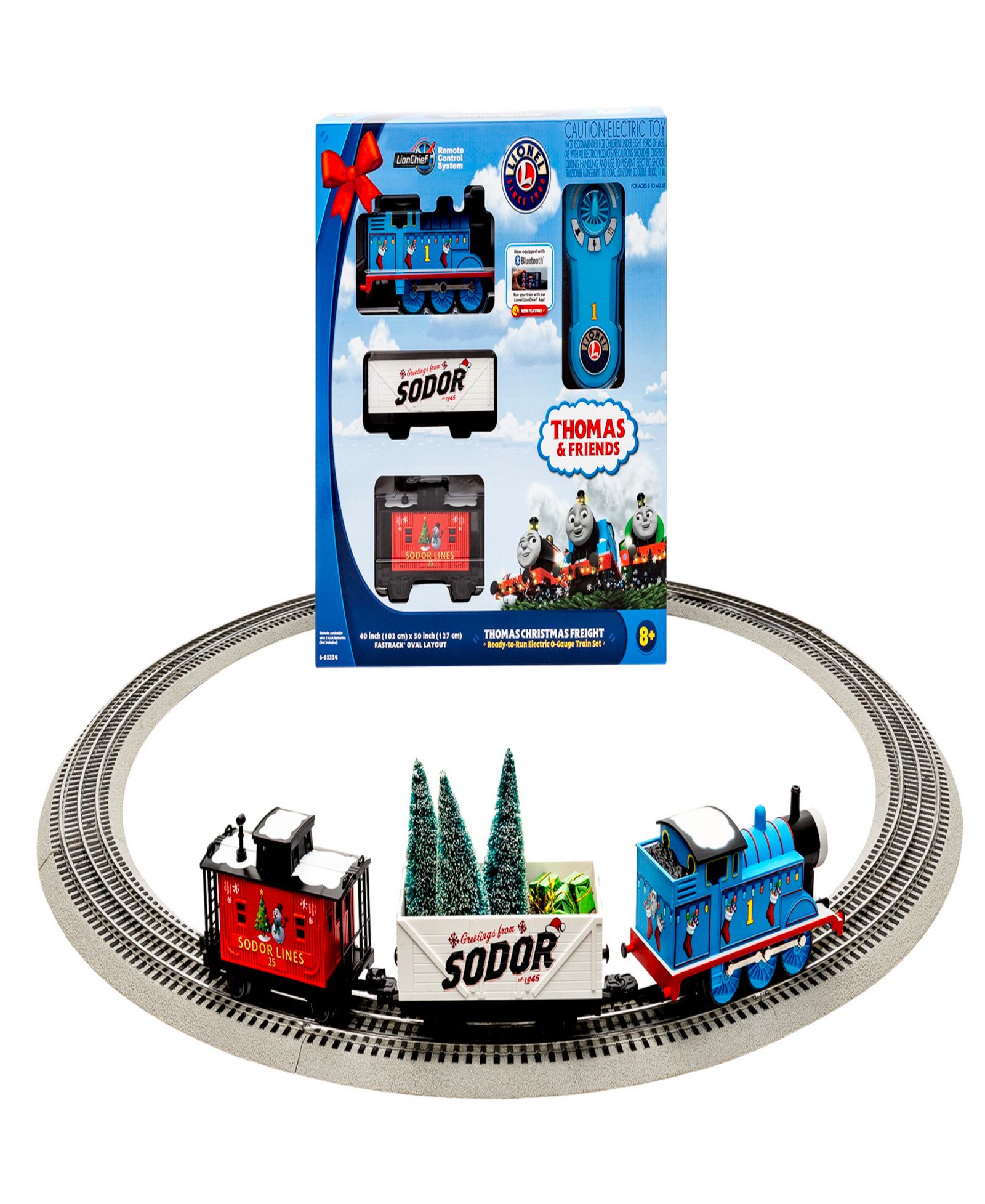 Железнодорожный набор Lionel Mattel Thomas Friends Christmas Lionchief Bluetooth Train Set с пультом управления