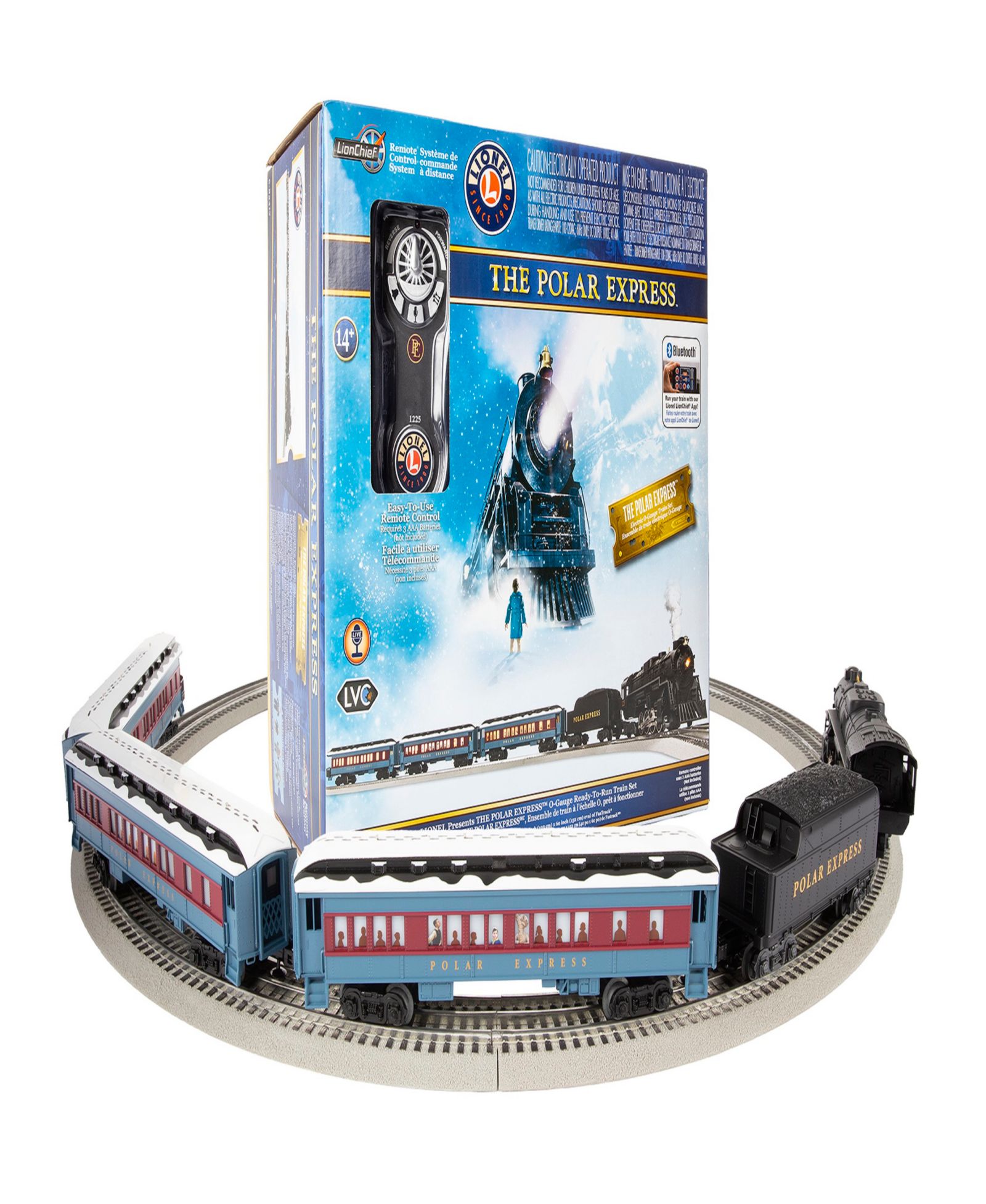 Lionel the Polar Express Lionchief набор игрушечных поездов с Bluetooth 5.0 и пультом управления