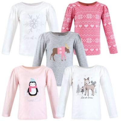 Girl winter animals
