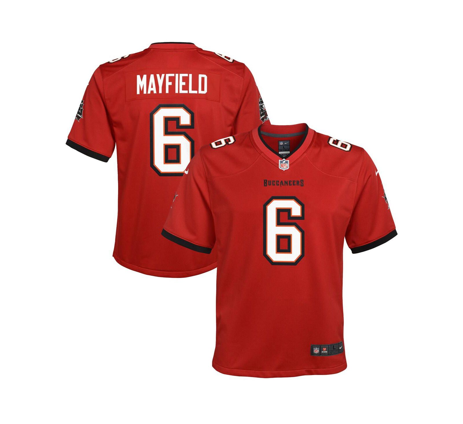 Детская джерси Nike Baker Mayfield Red Tampa Bay Buccaneers Game Jersey