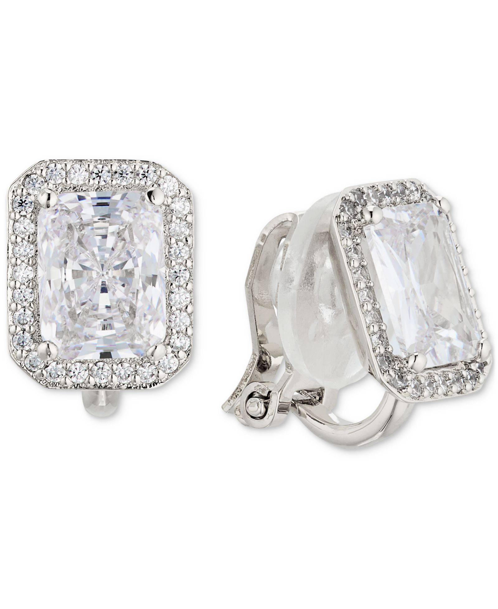 Серьги-клипсы Eliot Danori Crystal Halo