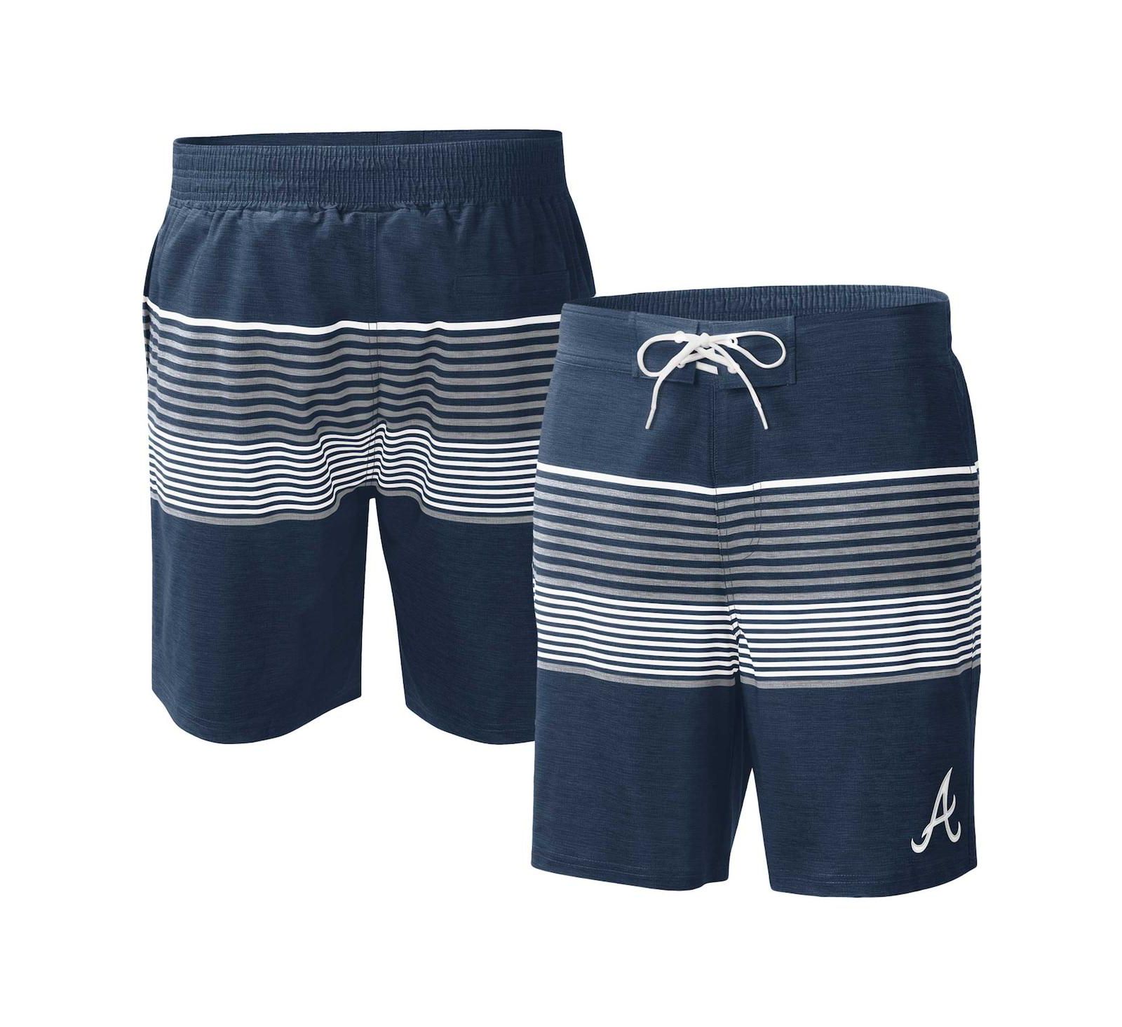 G-III Sports by Carl Banks Мужские плавательные шорты Atlanta Braves Coastline Volley, темно-синие