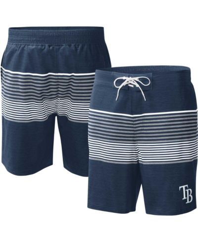 Men's G-III Sports by Carl Banks Navy Tampa Bay Rays Coastline Volley Swim Shorts