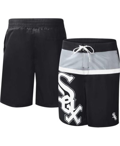 Men's G-III Sports by Carl Banks Black Chicago White Sox Sea Wind Swim Shorts
