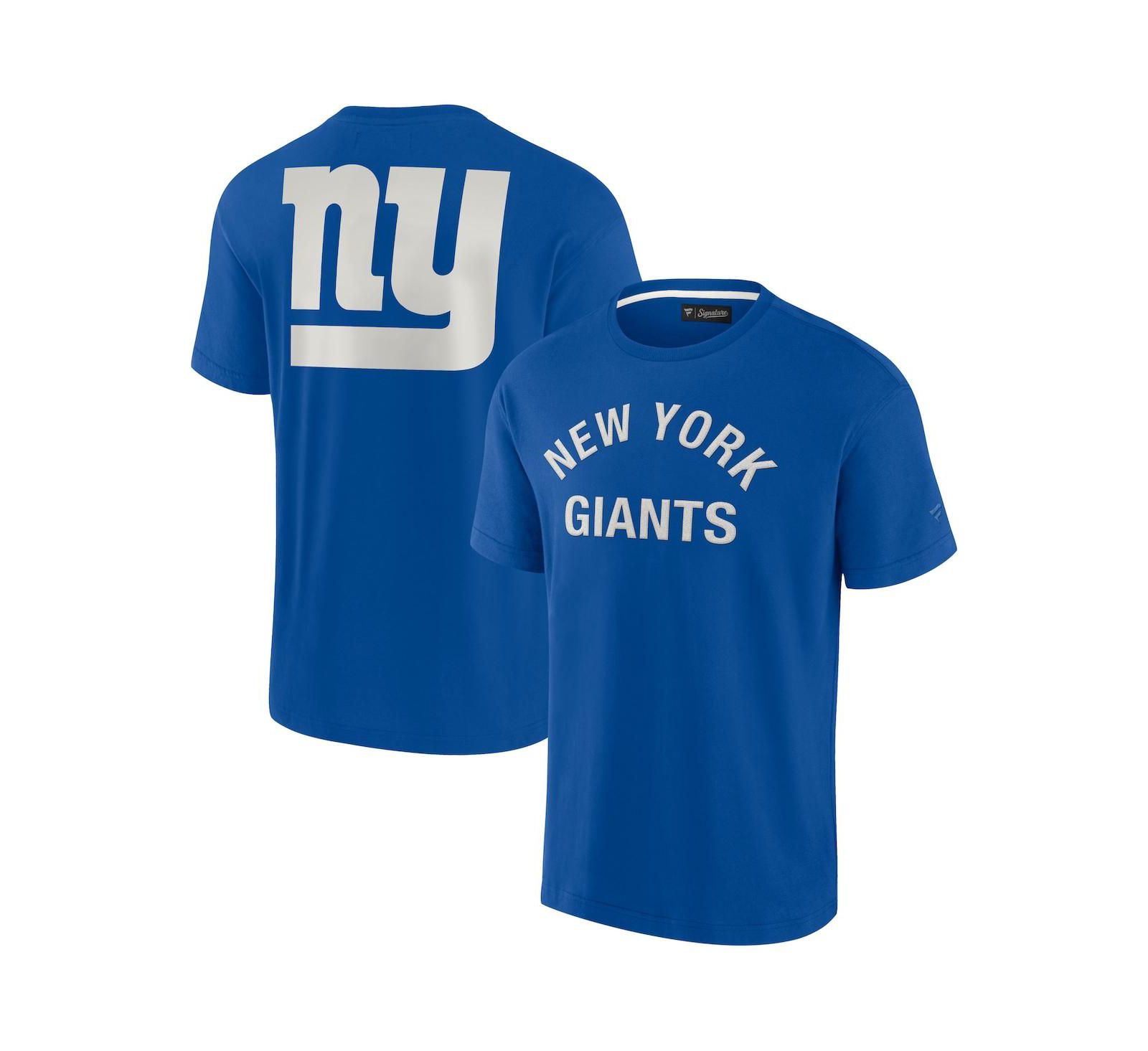 Мужская и женская футболка Fanatics Signature New York Giants