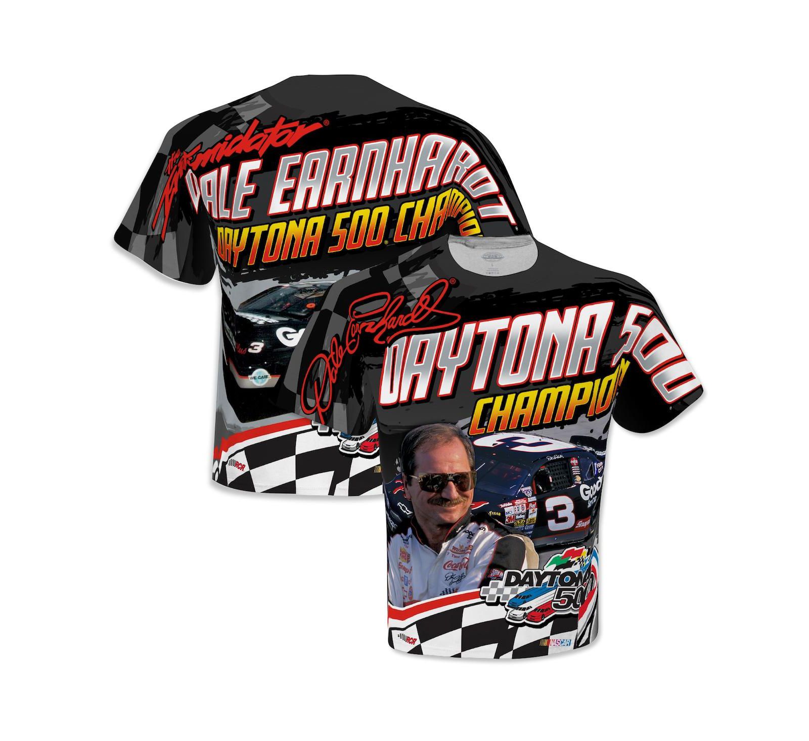 Checkered Flag Sports Мужская футболка Dale Earnhardt Daytona 500 Champion Legends Black