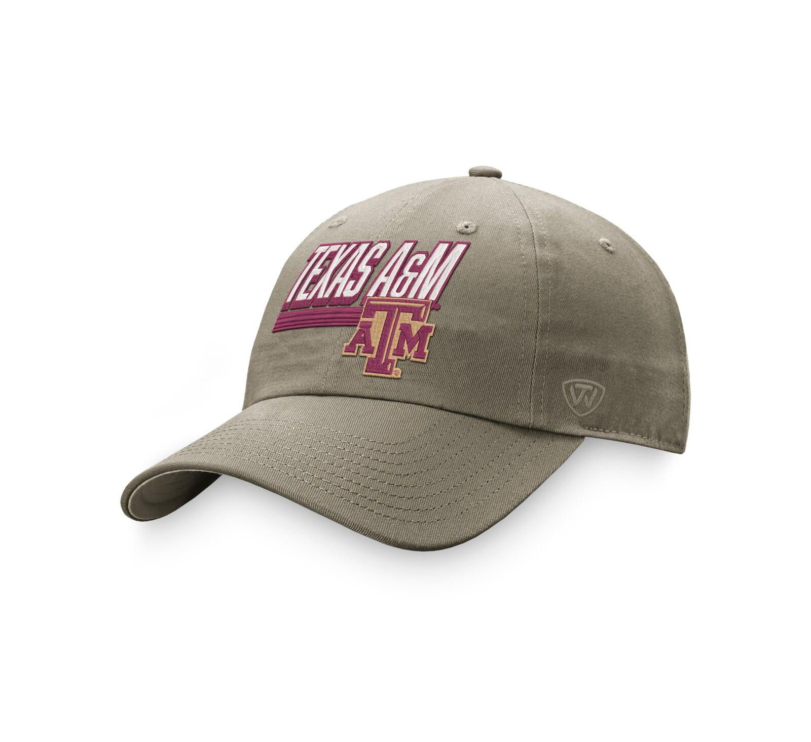 Мужская регулируемая кепка Men's Top of the World Khaki Texas A&M Aggies