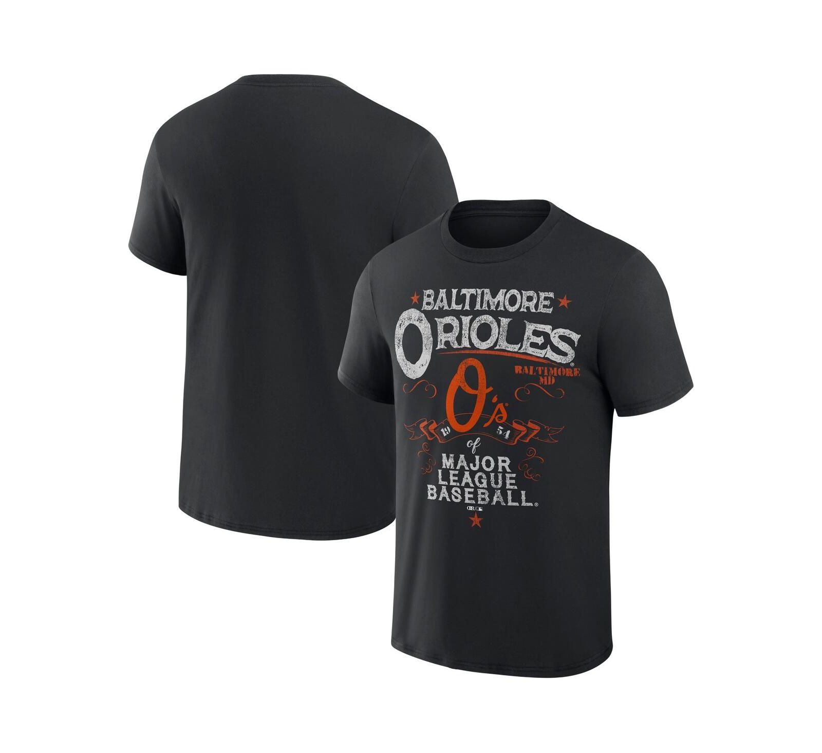 Мужская футболка Fanatics Darius Rucker Collection Black Baltimore Orioles Beach Splatter