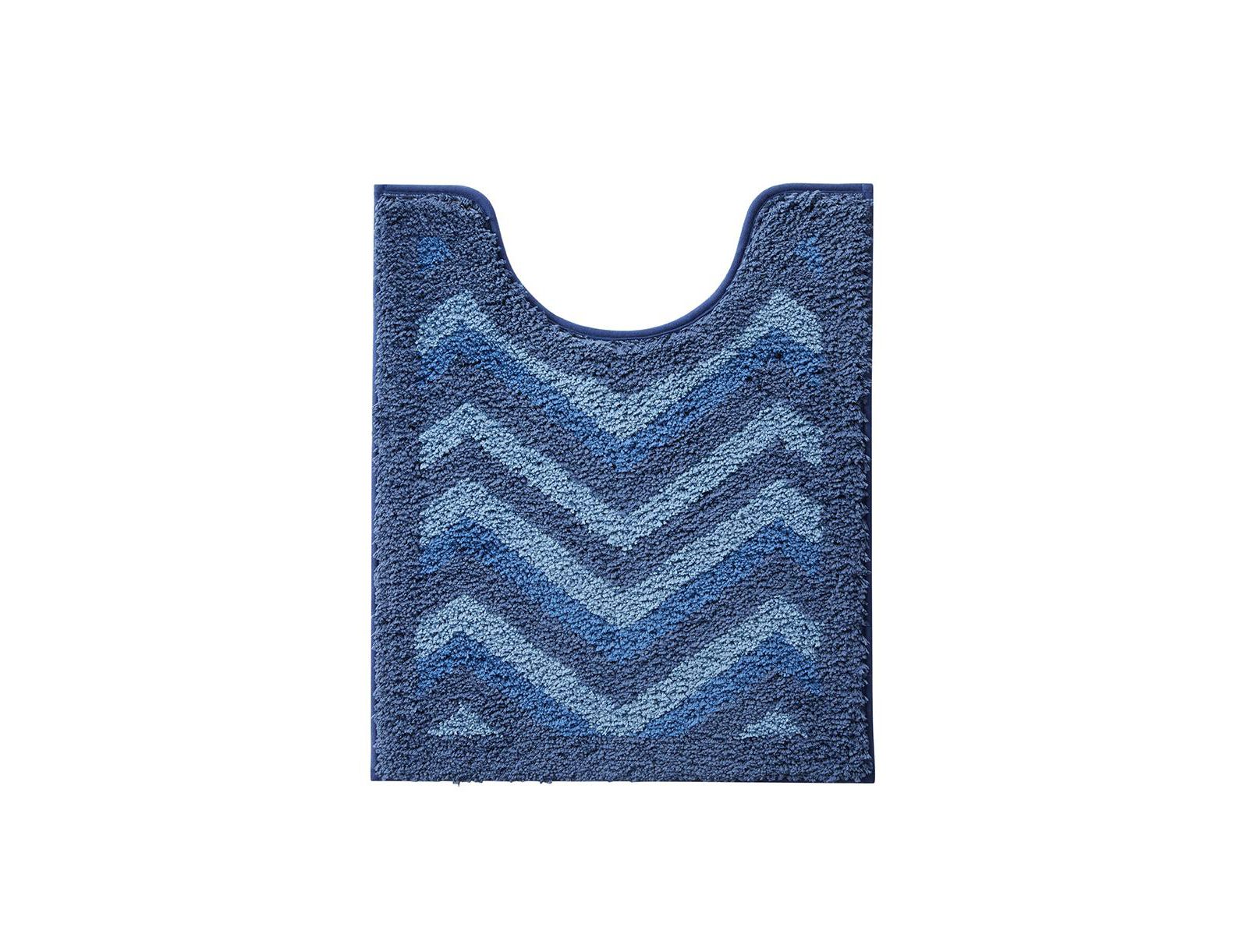 Clara Clark Ultra Soft Non Slip Shaggy Bath Rug - Chevron Design - Counter 20"x24"