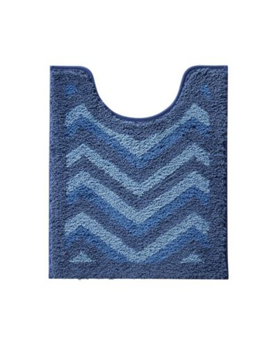 Clara Clark Мягкий нескользящий коврик для ванной - Chevron Design - 20"x24"