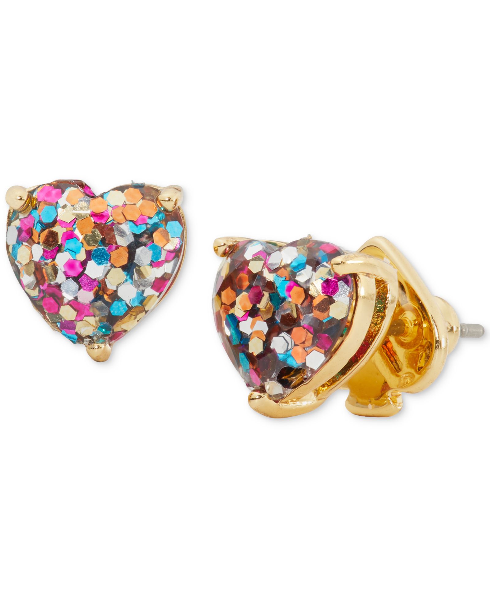 Серьги-гвоздики Kate Spade New York Gold-Tone Stone Heart