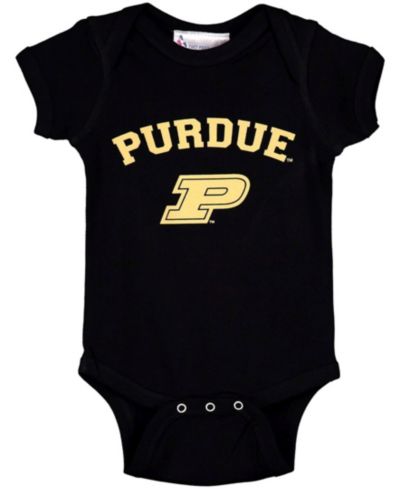 Infant Boys and Girls Black Purdue Boilermakers Arch and Logo Bodysuit