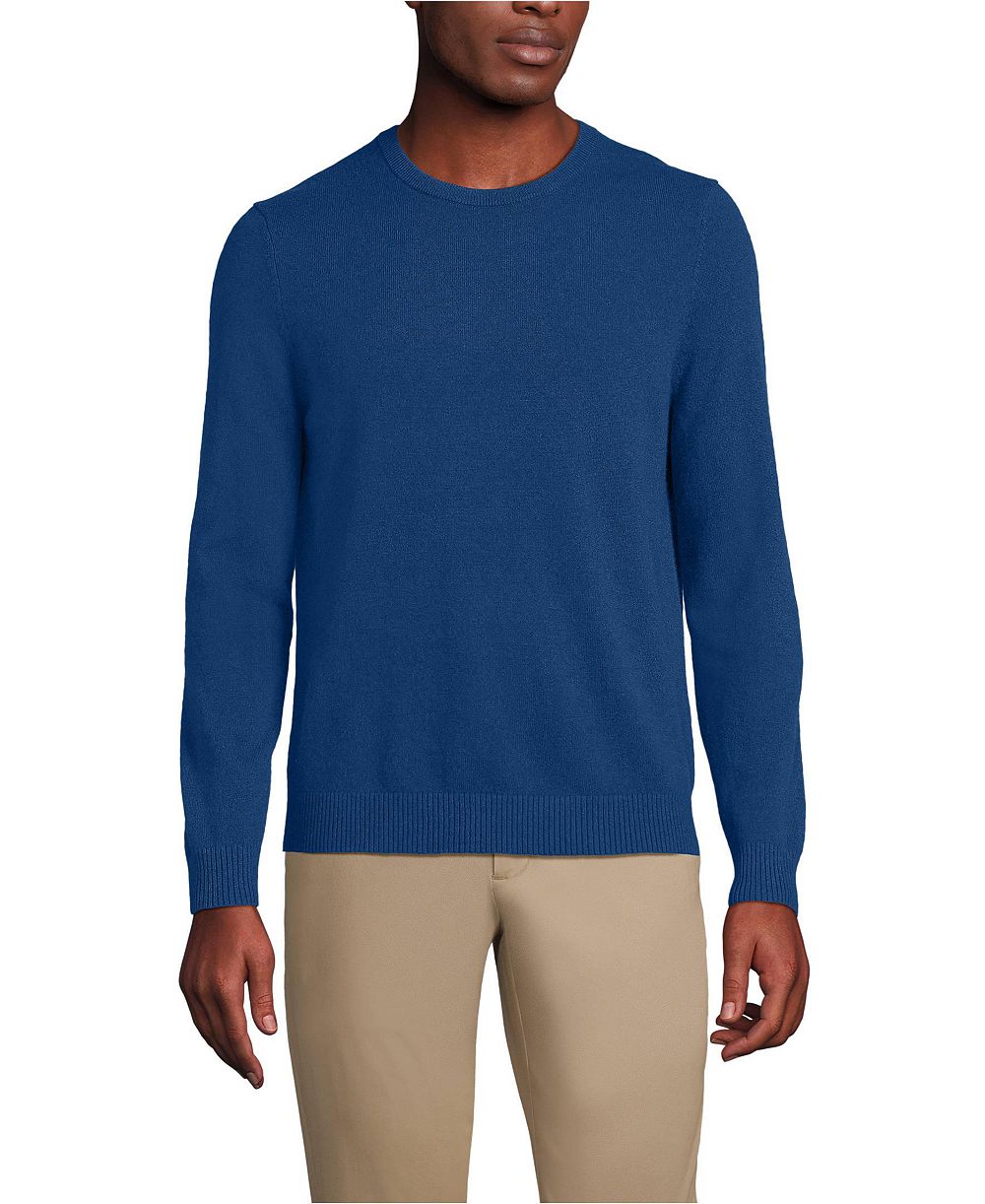 Lands' End Men's Fine Gauge Cashmere Sweater