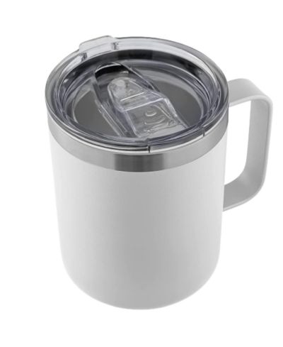 Zulay Kitchen 12oz Insulated Stainless Steel Coffee Mug with Lid and Handle