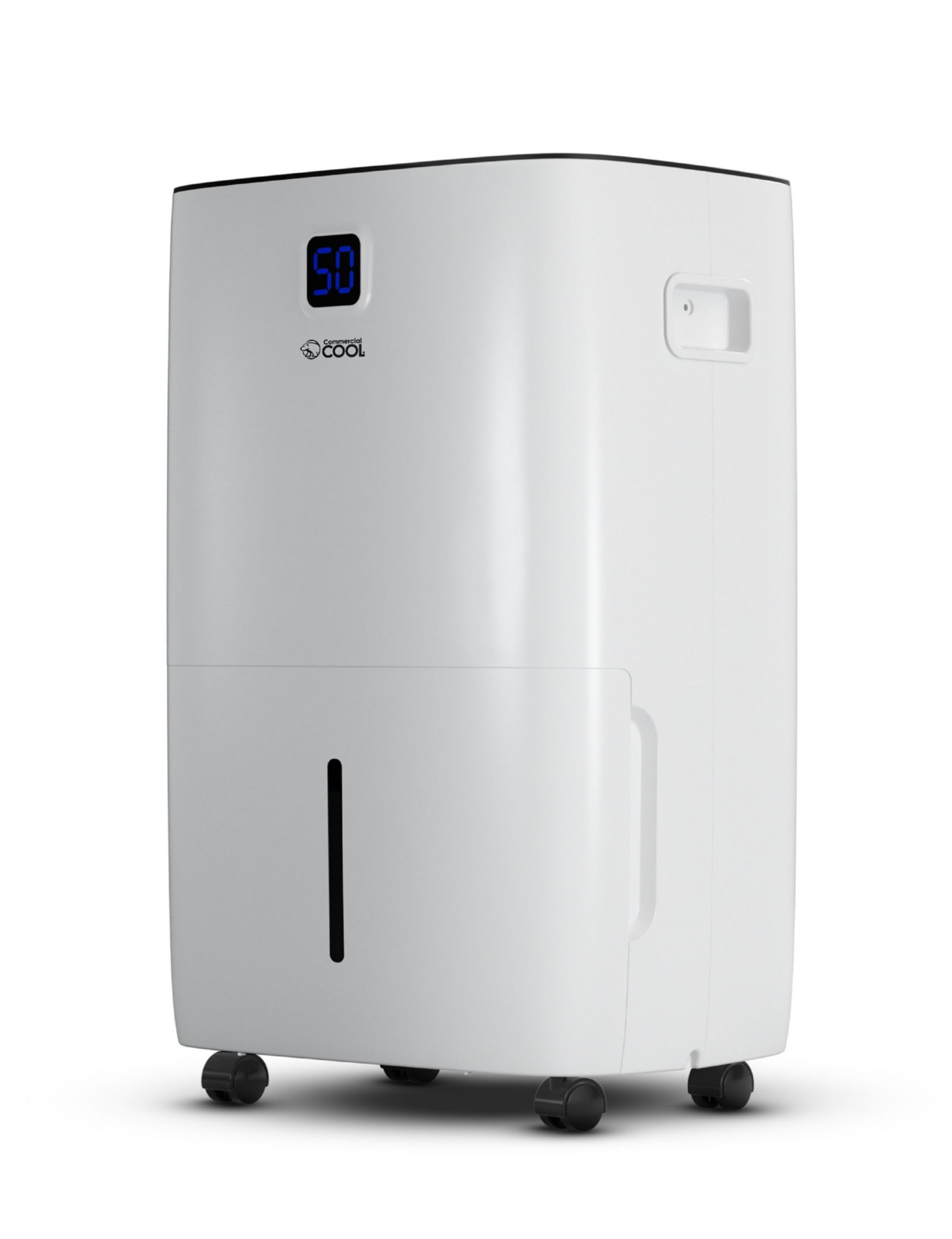 Commercial Cool Dehumidifier, 50 Pint Dehumidifier with Pump & Adjustable Humidistat for Home and Kitchen