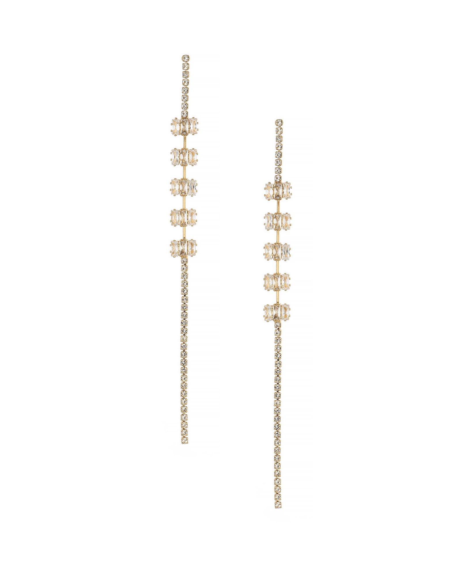 ETTIKA On The Line 18K Gold Plated Linear Earrings