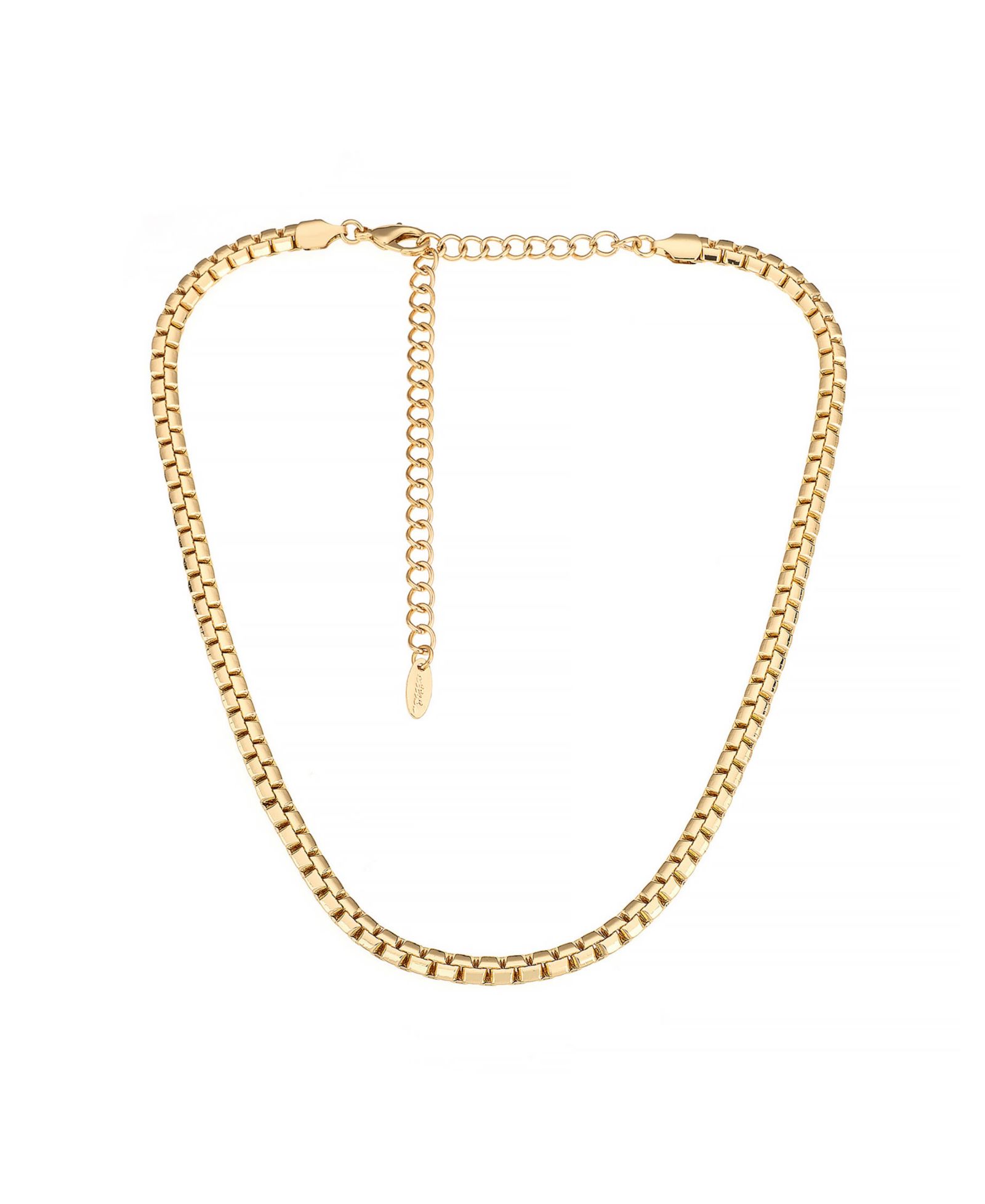 ETTIKA Single Rolo Chain 18K Gold Plated Necklace