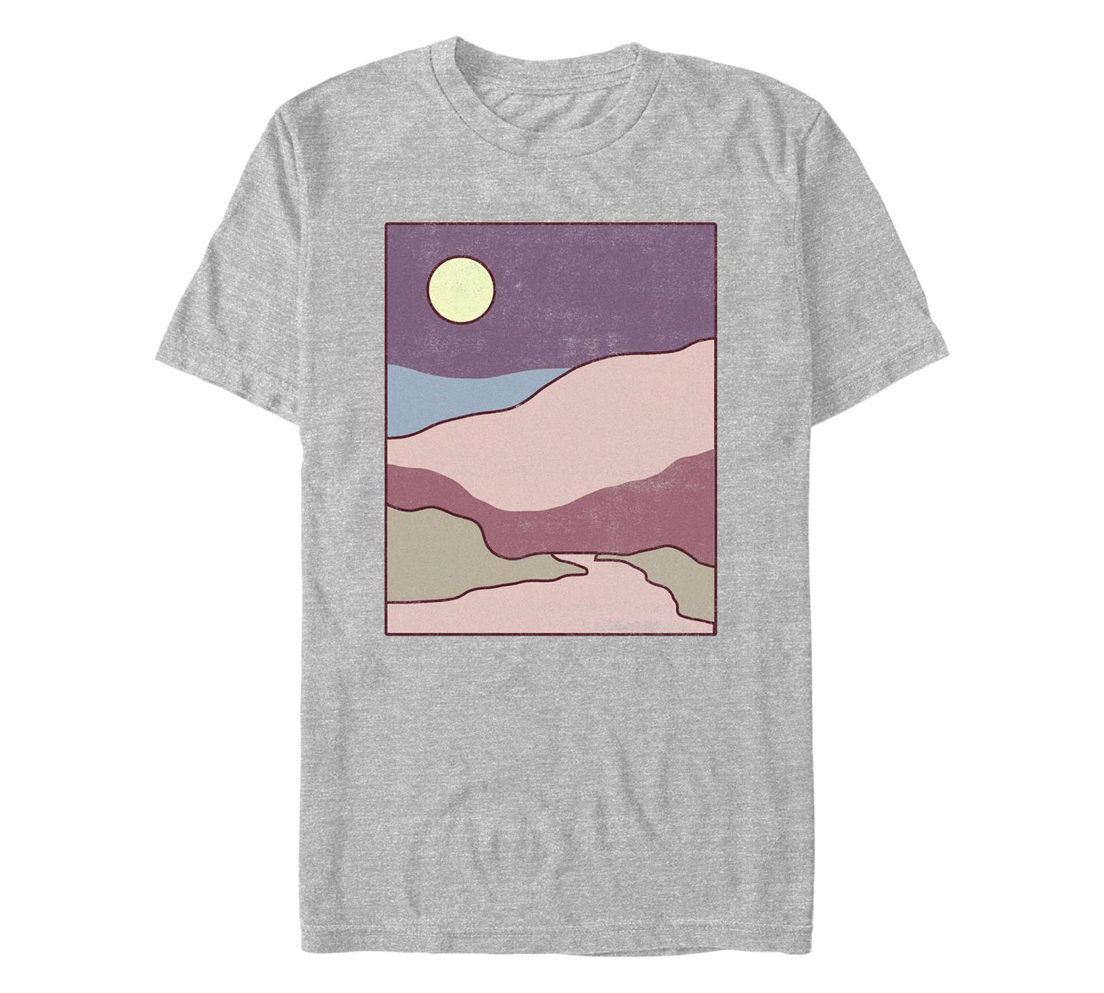 Fifth Sun Men's Minimal Landscape Short Sleeves T-shirt