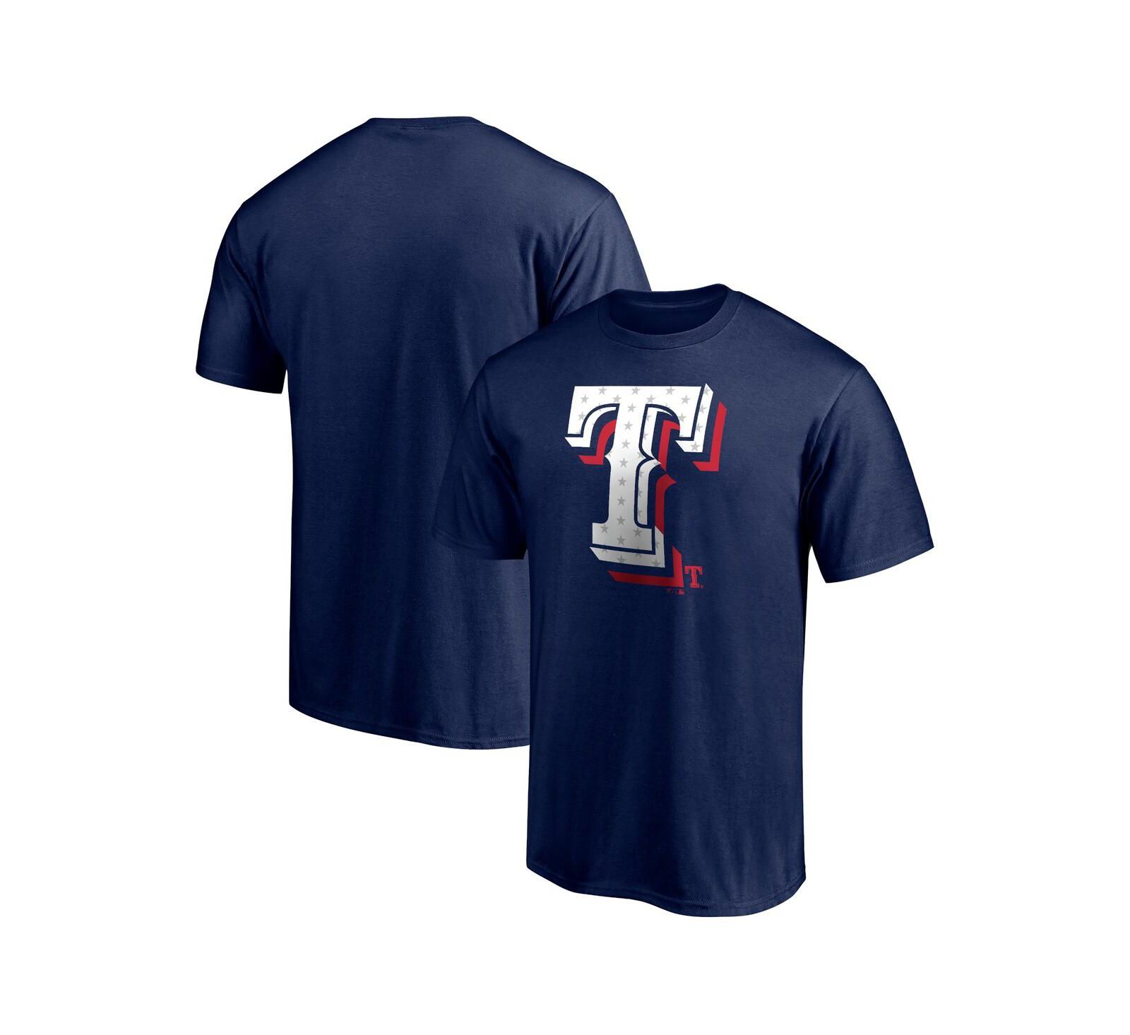 Мужская футболка Fanatics Texas Rangers, темно-синяя
