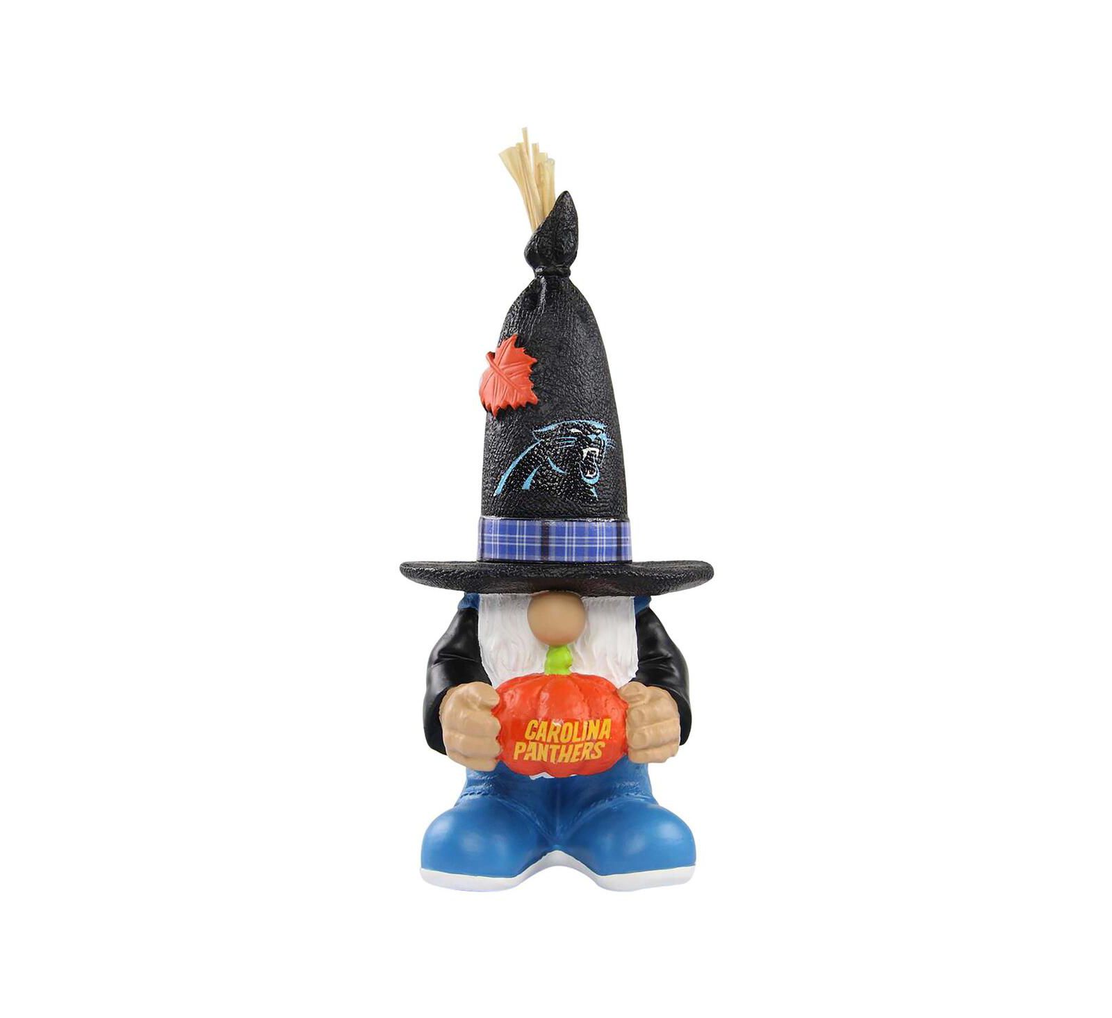 FOCO Carolina Panthers Harvest Straw Gnome