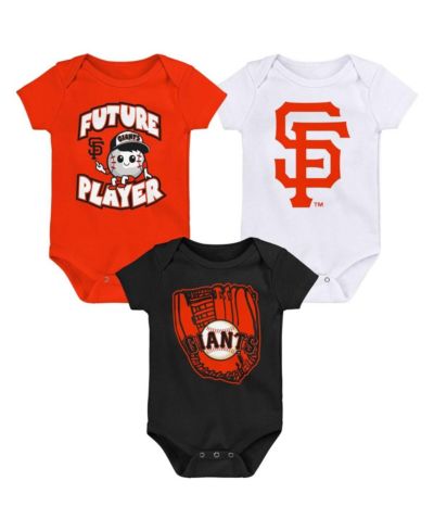 Набор боди для младенцев San Francisco Giants, 3 шт., оранжевый, черный, белый