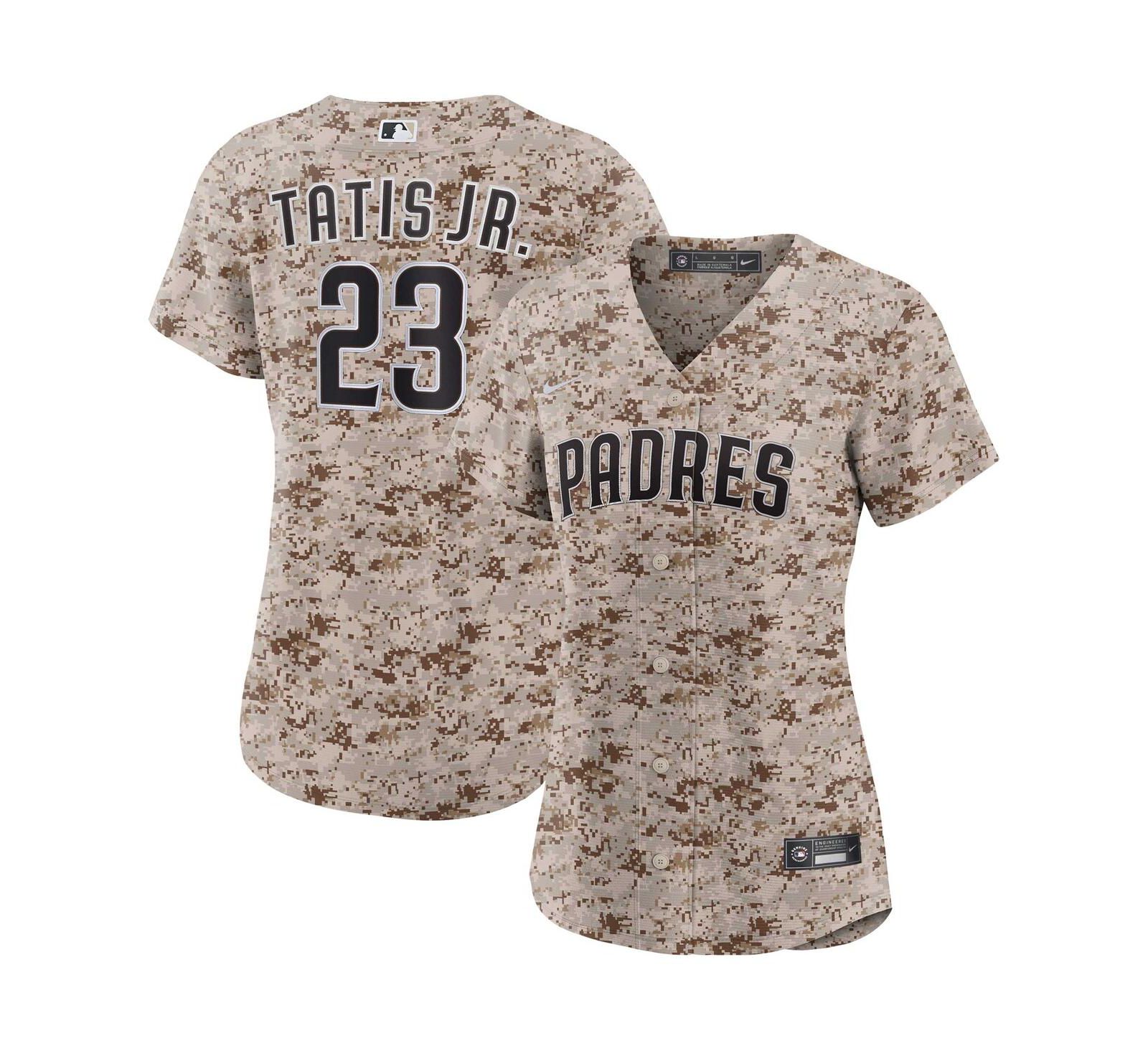 Женская джерси Nike Fernando Tatis Jr. Camo San Diego Padres USMC Alternate Replica Player