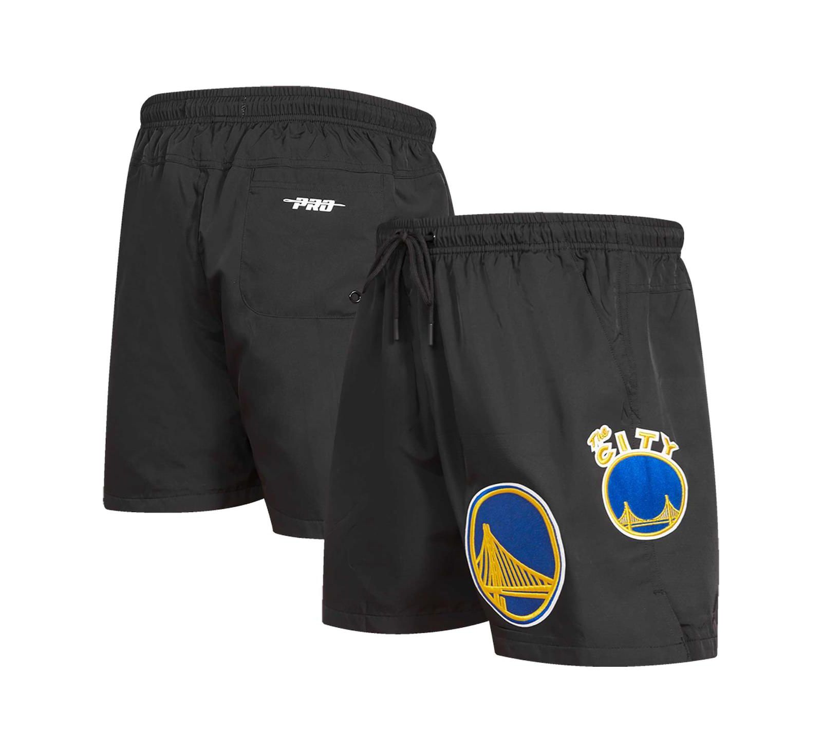 Men's Pro Standard Black Golden State Warriors Classics Woven Shorts