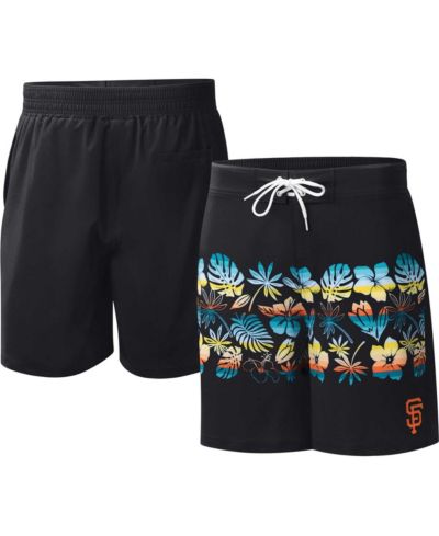 Men's G-III Sports by Carl Banks Black San Francisco Giants Breeze Volley Swim Shorts