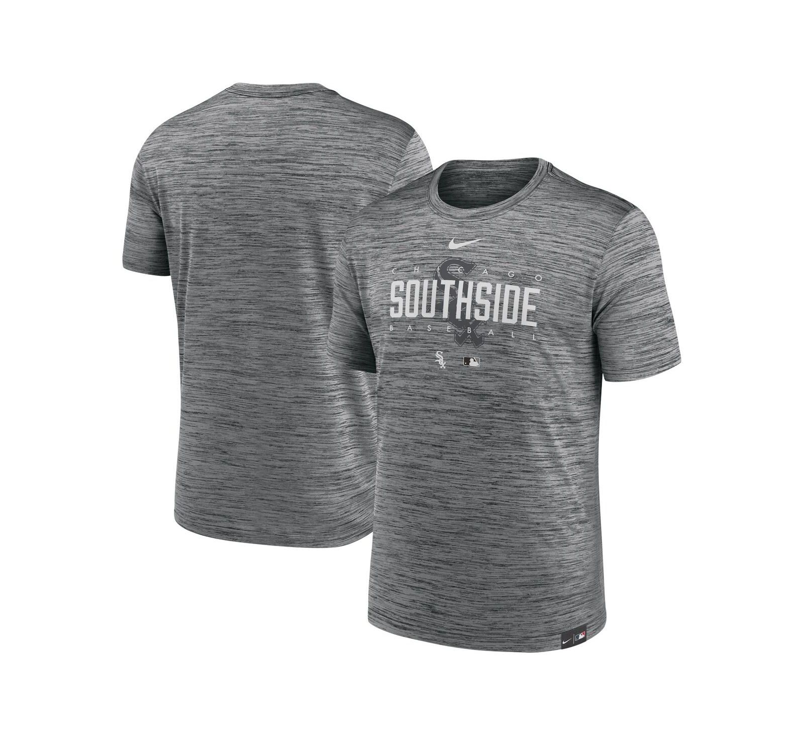 Мужская футболка Nike Anthracite Chicago White Sox City Connect Velocity Practice Performance