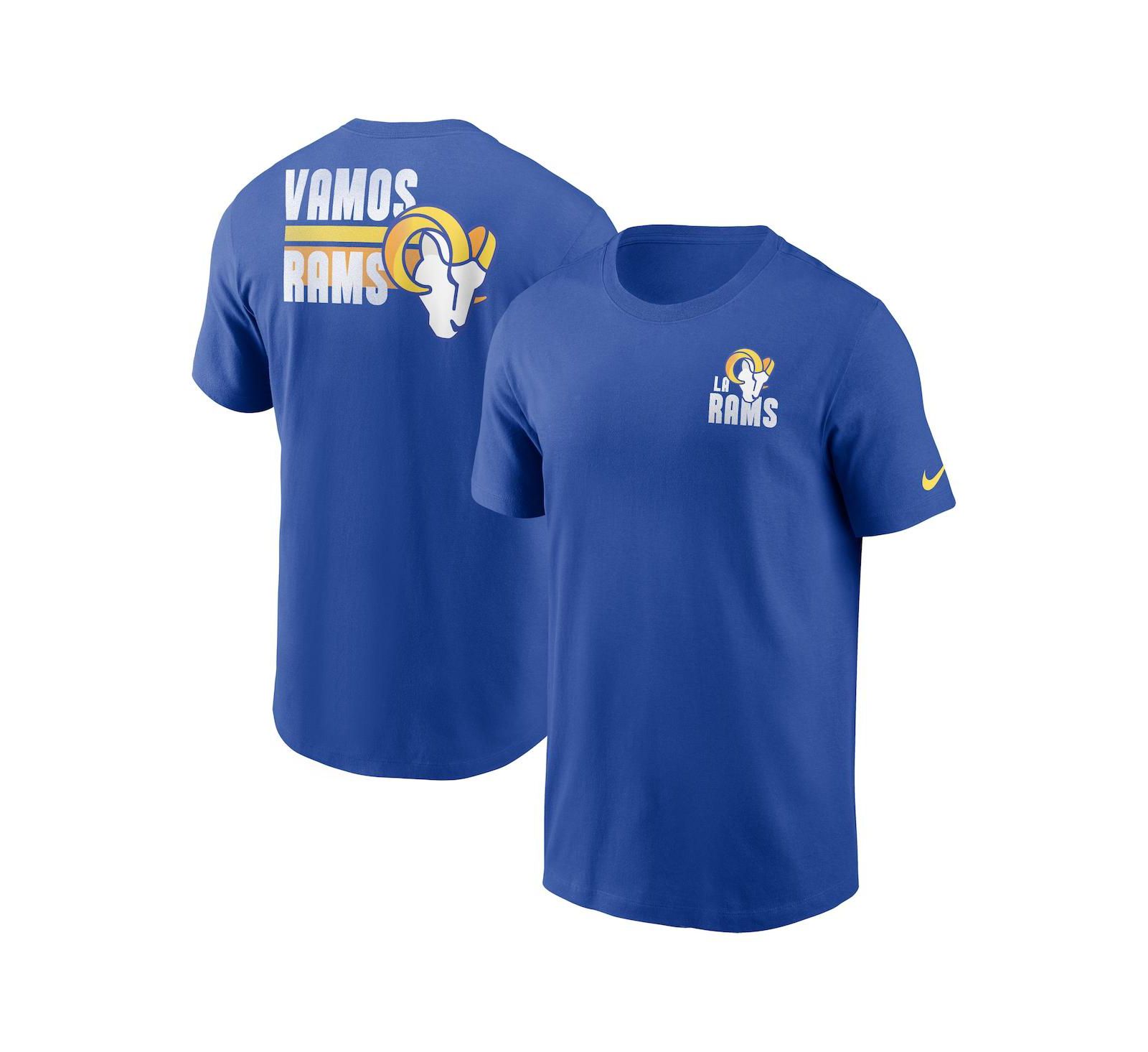 Men's Nike Royal Los Angeles Rams Blitz Essential T-shirt